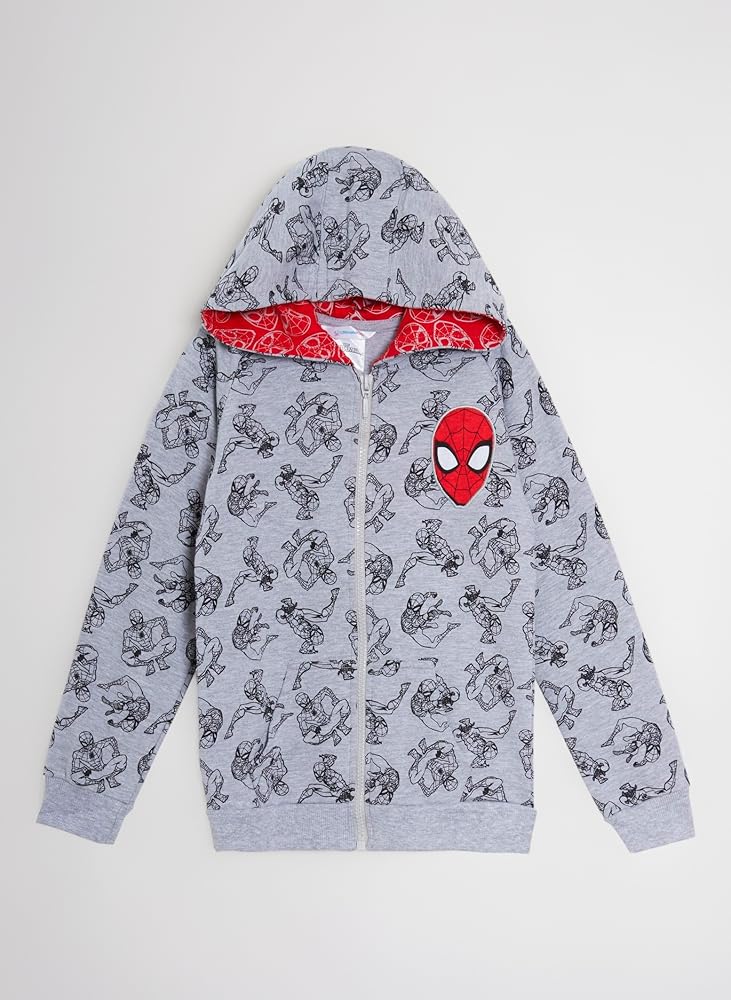 Felpa Con Cappuccio Marvel Spider-Gwen Ghost-Spider Per Bambina E Ragazza - In Pile Con Cerniera E Tasche