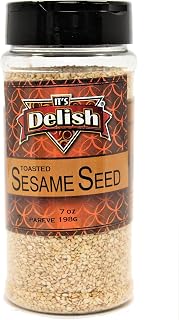 Gourmet Toasted Sesame Seeds by Its Delish, 9 Oz. Medium Jar