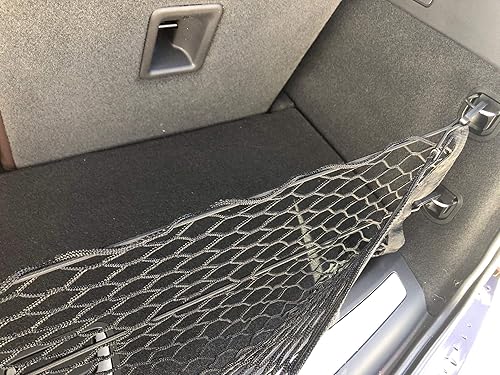 Miniatura 4 de Red de carga elástica para maletero estilo sobre para Cadillac XT6 2020-2025 – Organizadores de maletero premium y almacenamiento – Red de equipaje