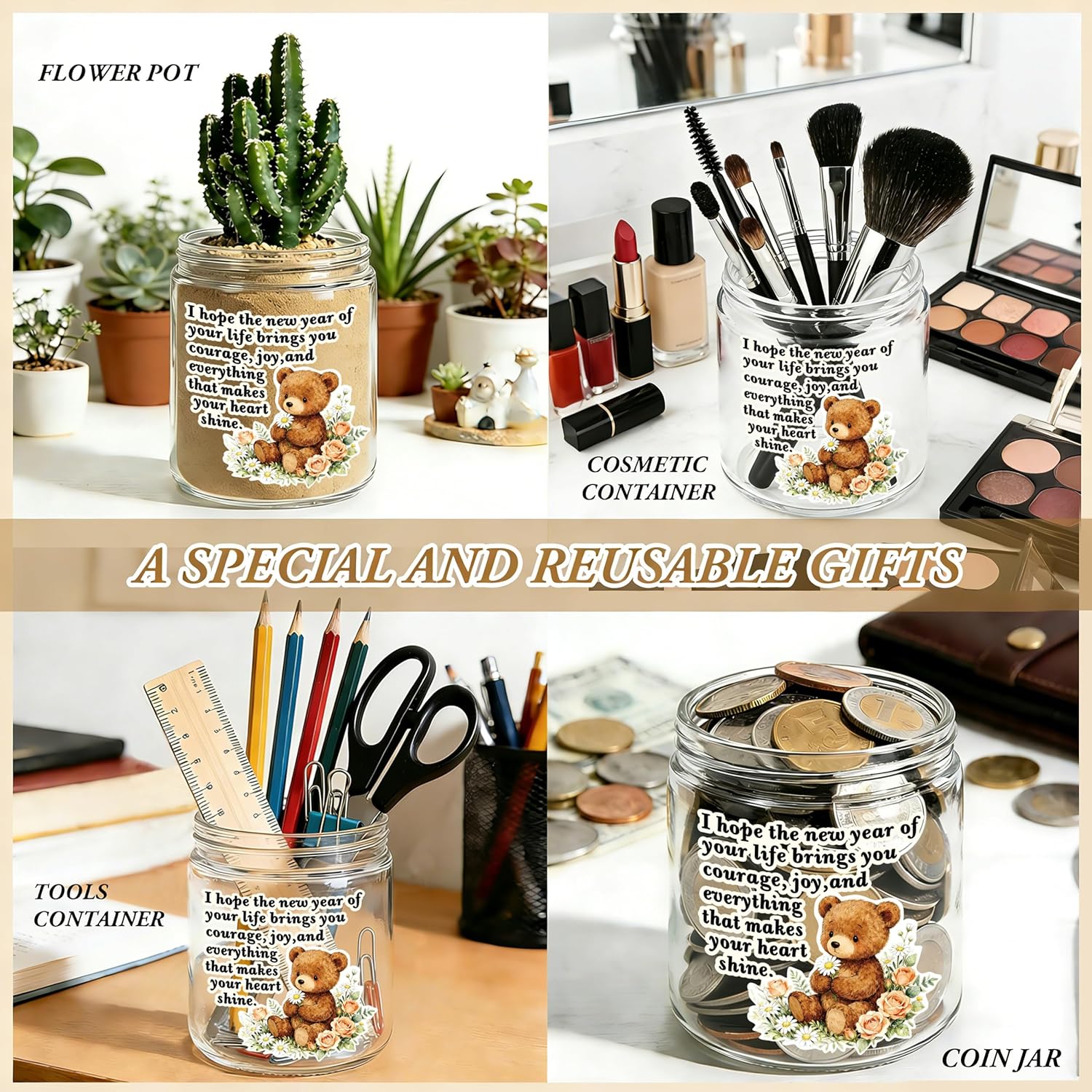 Birthday Gifts for Women, Christmas New Year Gifts for Wife Sister Mom Daughter Girlfriend Friend, Encouragement New Beginning Blessing Gift for Her, Funny Lavender Scented Candle - White - Image 7