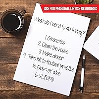 Vista 4 de Bloc de notas blanco liso – Bloc de notas – Bloc de notas – Bloc de notas – Bloc de notas en blanco – 10 blocs de 50 hojas en cada bloc de notas