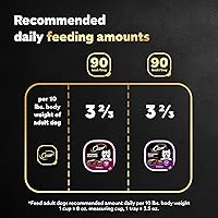 Vista 5 de Cesar - Comida húmeda y clásica para perros en un paquete variado de trocitos en salsa con sabor a filete miñón y chuletón, 24 unidades de 3.5 onzas