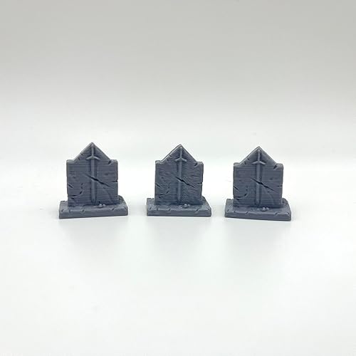 Miniatura 7 de Escenas de cementerio, escenario de terreno para miniaturas de 0.984-1.181 in Wargame, impreso en 3D y pintable (Cementerio)