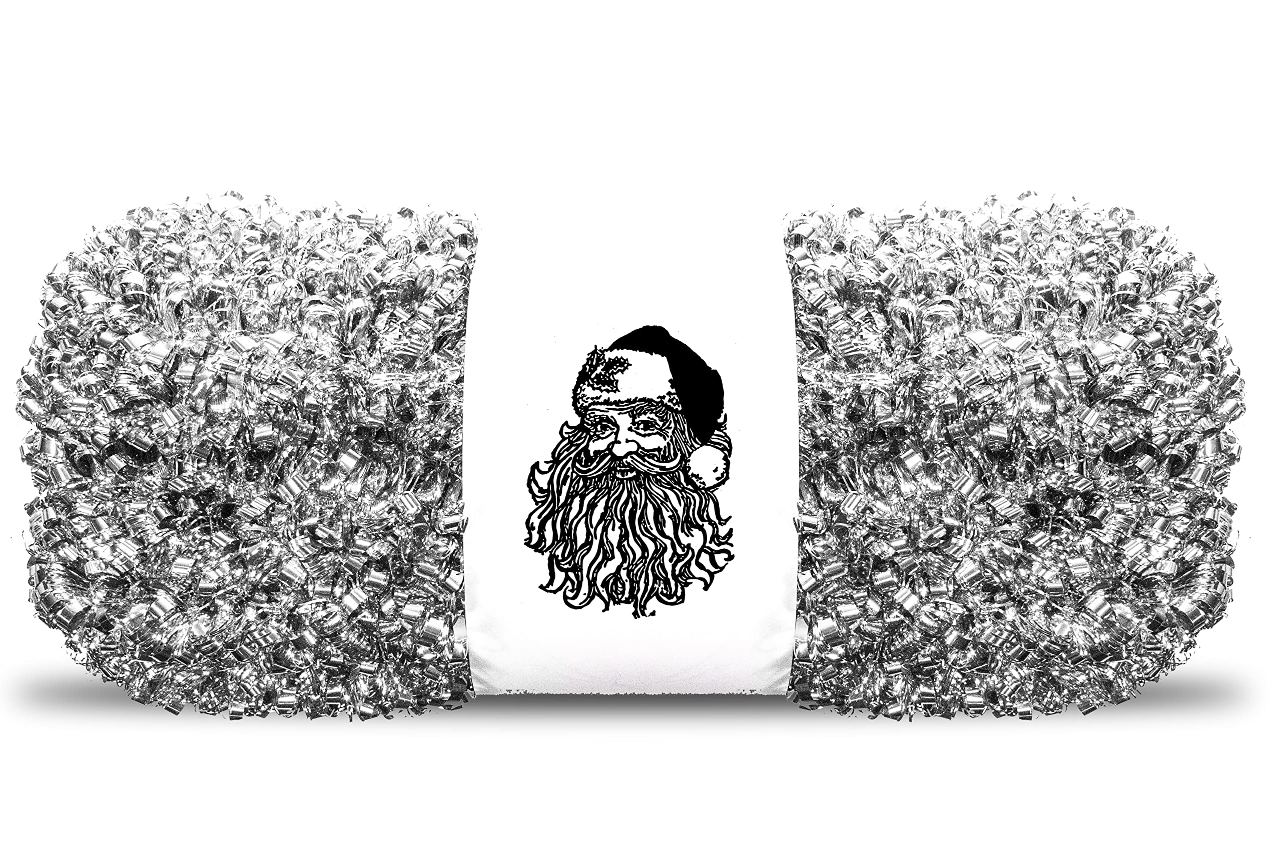 Queens of Christmas 100' Silver Metallic Tinsel Garland