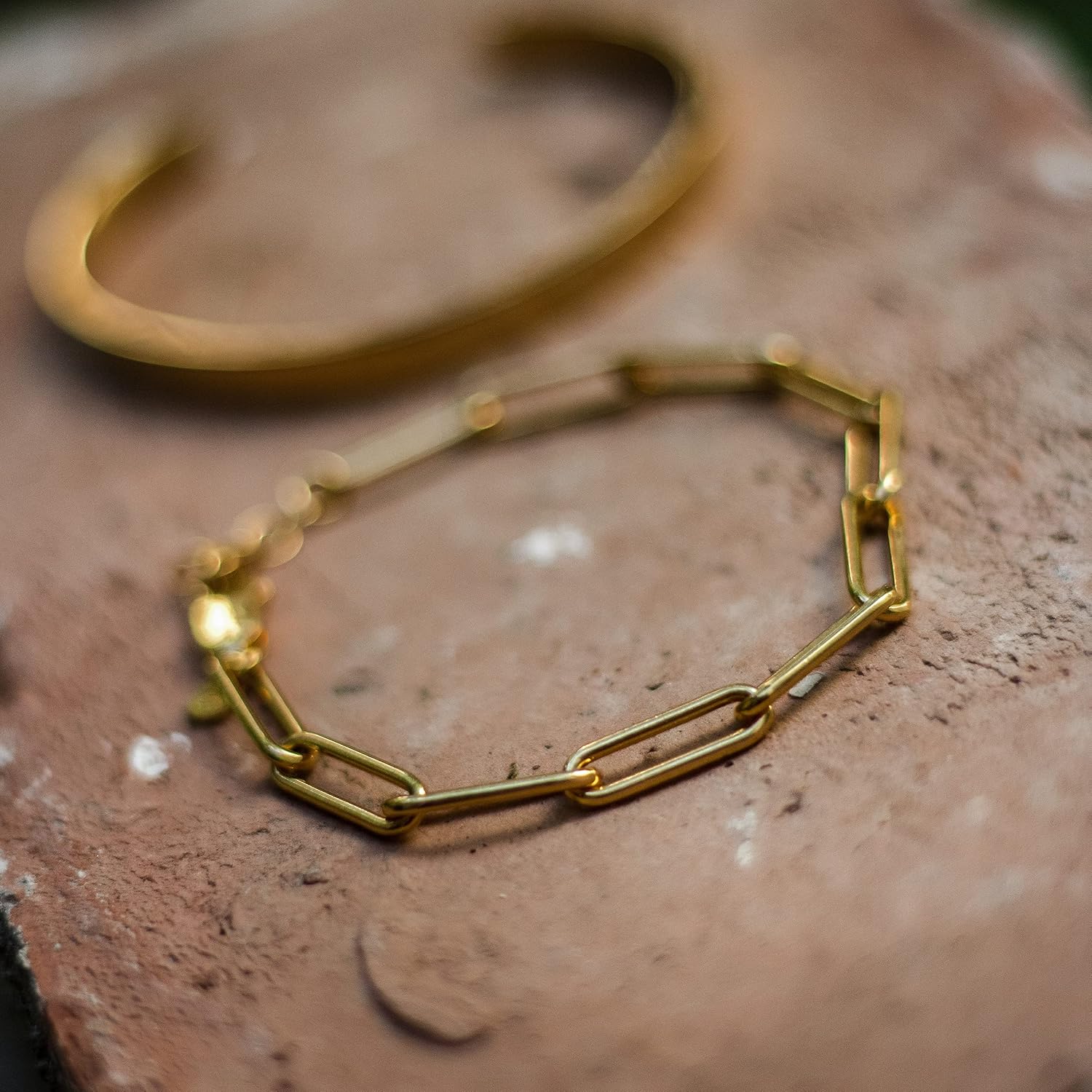 MyNameNecklace - Paperclip Link Chain Bracelet For Her, Women, Mom, Girlfriend/Dainty Gift For Birthday, Mother's Day, Anniversary/Silver, Gold, Rose Gold