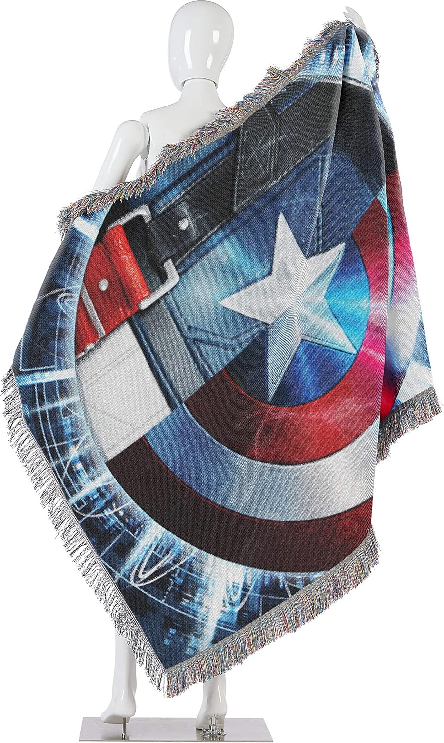 Northwest Captain America Woven Tapestry Throw Blanket