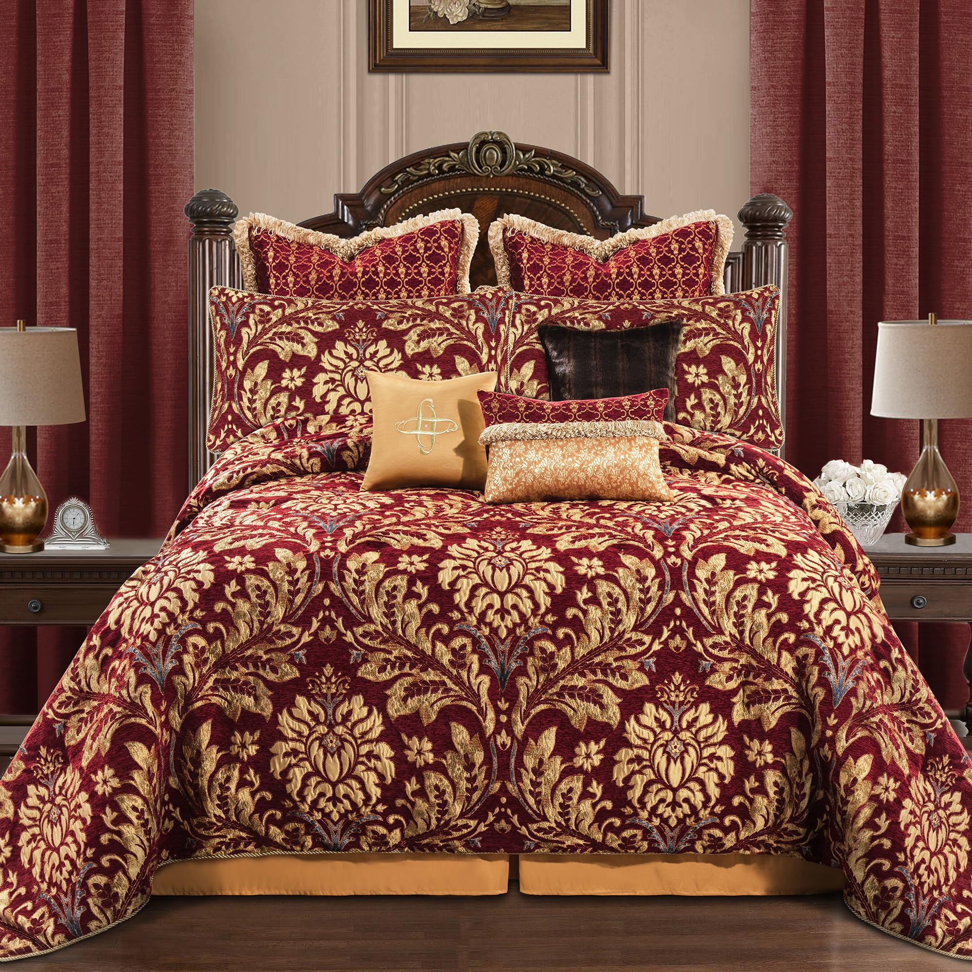 Amazon.com: Loom and Mill 9-Piece Queen Comforter Set, Christmas