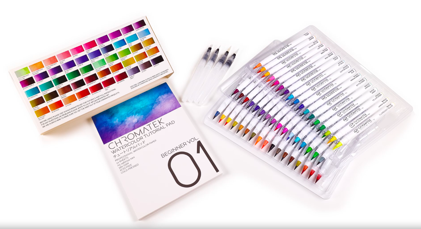 Lot De 30 Stylos Pinceaux Aquarelle 15 Pages Et Tutoriel