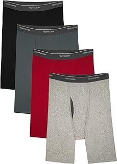 Fruit of the Loom Men's No Ride Up Boxer Brief