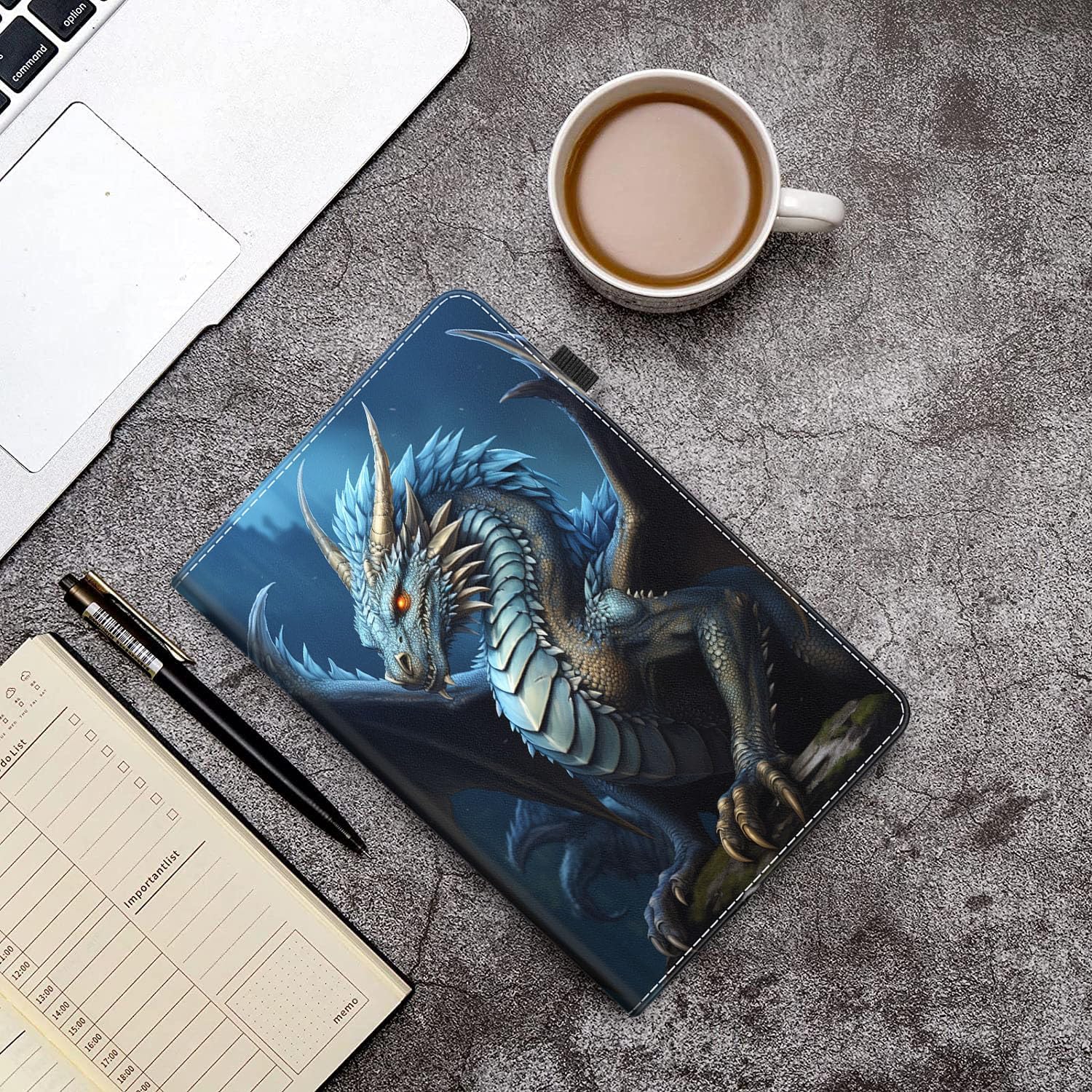 Case for All-New Amazon Kindle Fire HD 10 and Fire HD 10 Plus Tablet (13th/11th Generation, 2023/2021 Release) 10.1, Slim Folding Stand Cover with Auto Wake/Sleep, Dragon