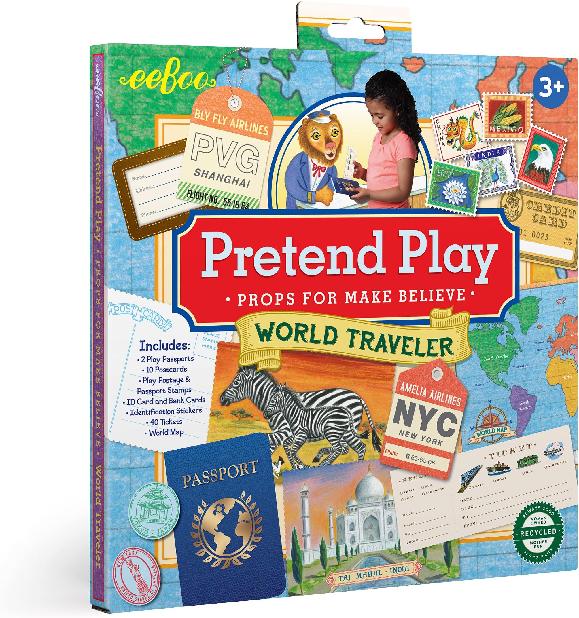 eeBoo World Traveller Pretend Play Set