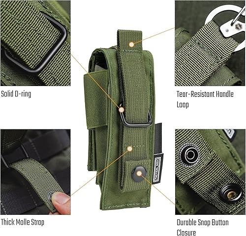 Miniatura 4 de TACTICAL GEEK - Organizador de cinturón EDC Molle, funda multiherramienta, organizador de bolsillo EDC para paquete, organizador de herramientas