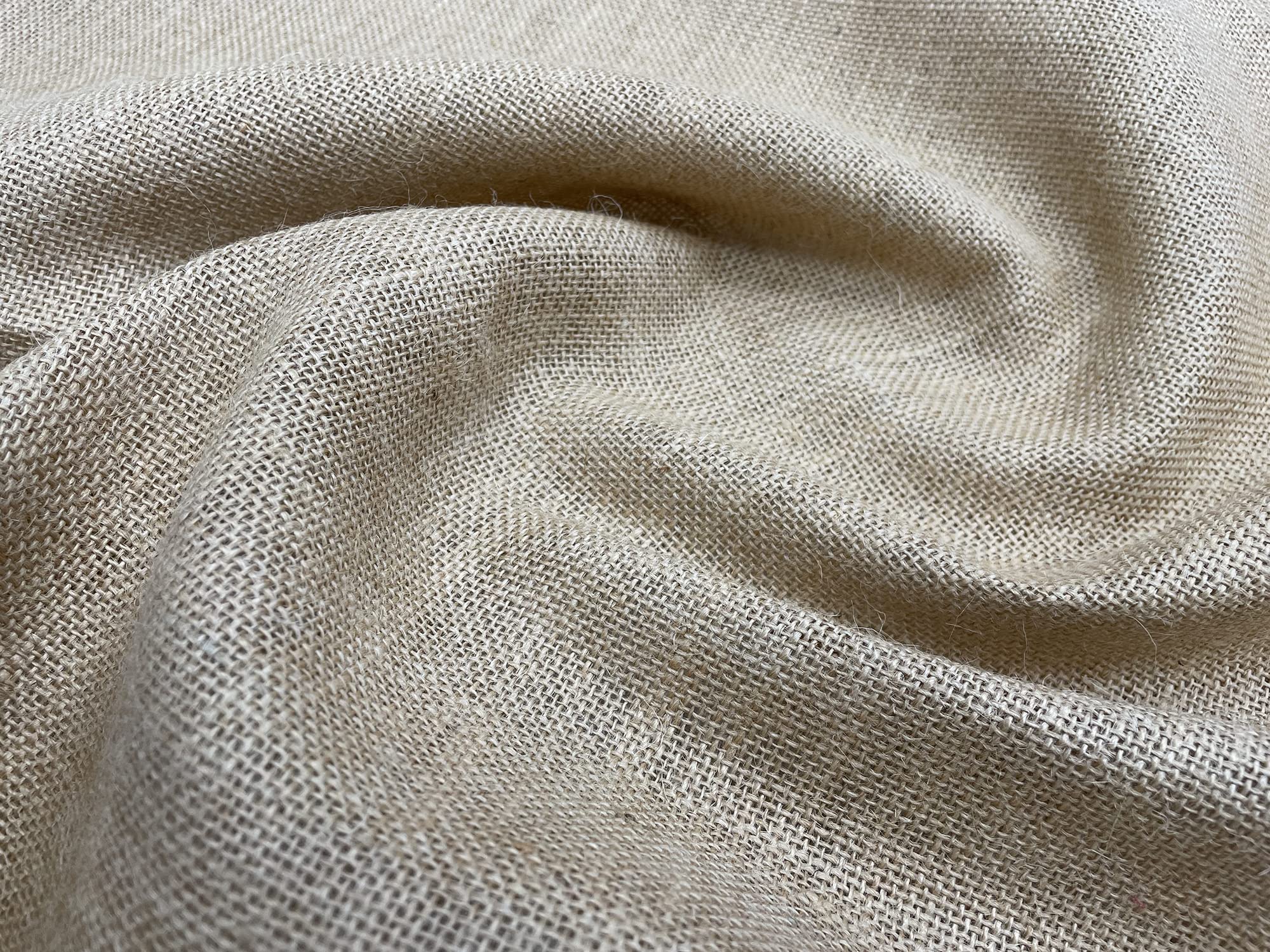 Empee Hessian Fabric - Craft Fabric Material Metre - Natural Luxury Hessian