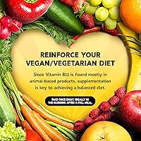 Vista 8 de Gotas líquidas de vitamina B12, vitaminas B12 veganas, 5000 mcg de metilcobalamina de acción rápida complejo sublingual B vitamina B2, B3, B6, sin