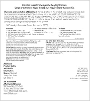 Vista 9 de Sistema de restauración de faros delanteros 3M 39008, Paquete de 4