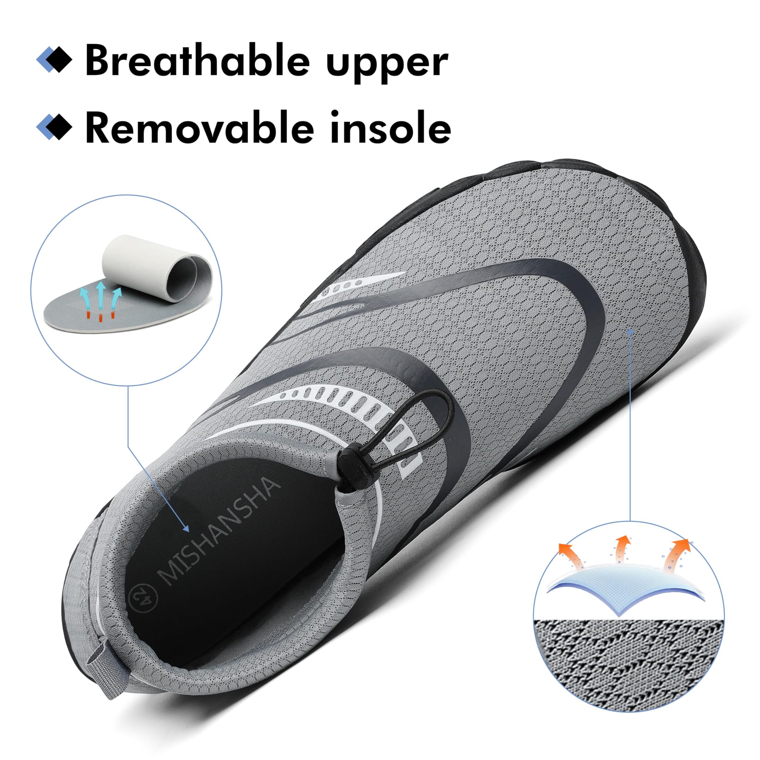 Mishansha Scarpe da Scoglio Donna Scarpette a Piedi Nudi Uomo