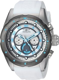 Men's 20310 Speedway Analog Display Quartz White Watch