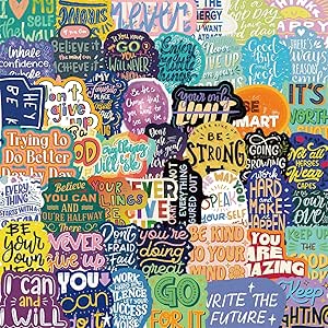 50Pcs Arabic Motivational Stickers - Waterproof Inspirational Decals For Water Bottles & Laptops