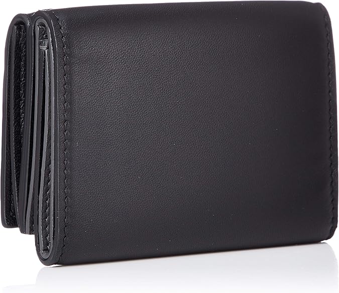 未使用級 ボッテガヴェネタ 三つ折り財布 イントレチャート レザー ブラック BOTTEGA VENETA 並行輸入品 ボッテガヴェネタ 三つ折り財布