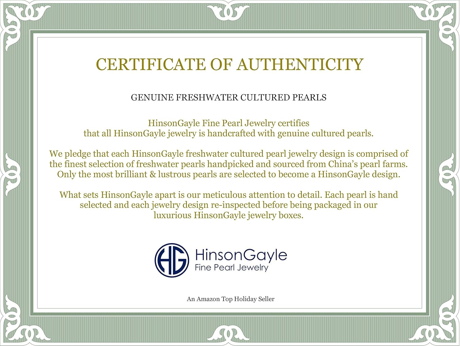 HinsonGayle Handpicked 7.5-8mm Button Shaped Freshwater Cultured Pearl Stud Earrings Sterling Silver