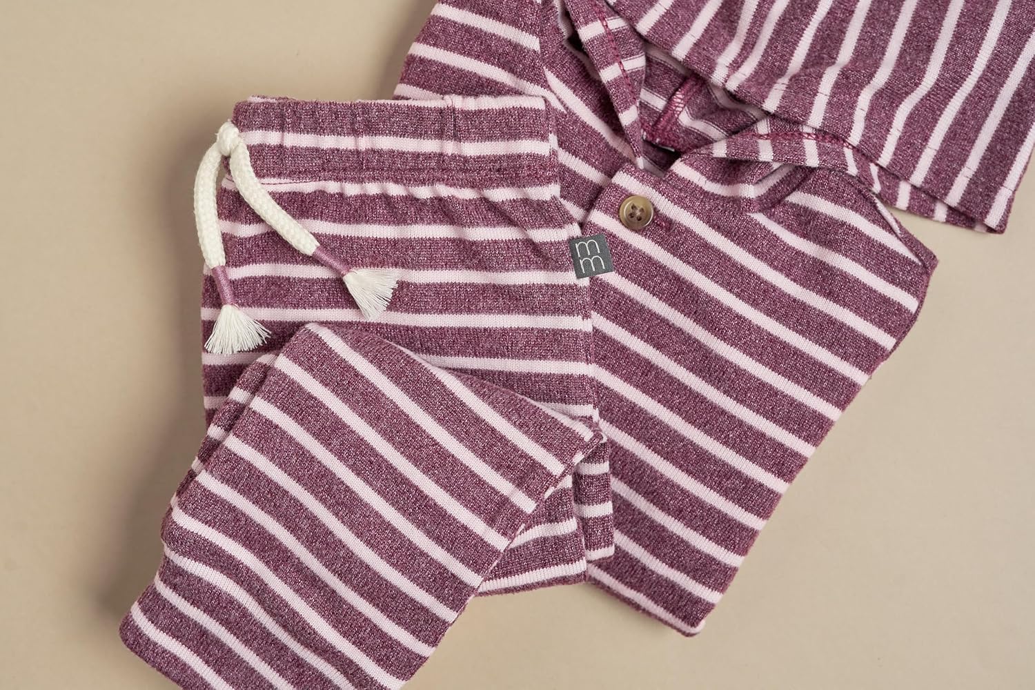 Modern Moments by Gerber Baby Hooded Hacci Top and Pant Set - Image 3