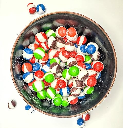 Miniatura 6 de Canicas de frutas de bayas silvestres liofilizadas  6 onzas de dulce crujiente Berry Punch Fresa Melón Berry Wild Cherry Raspberry Candy