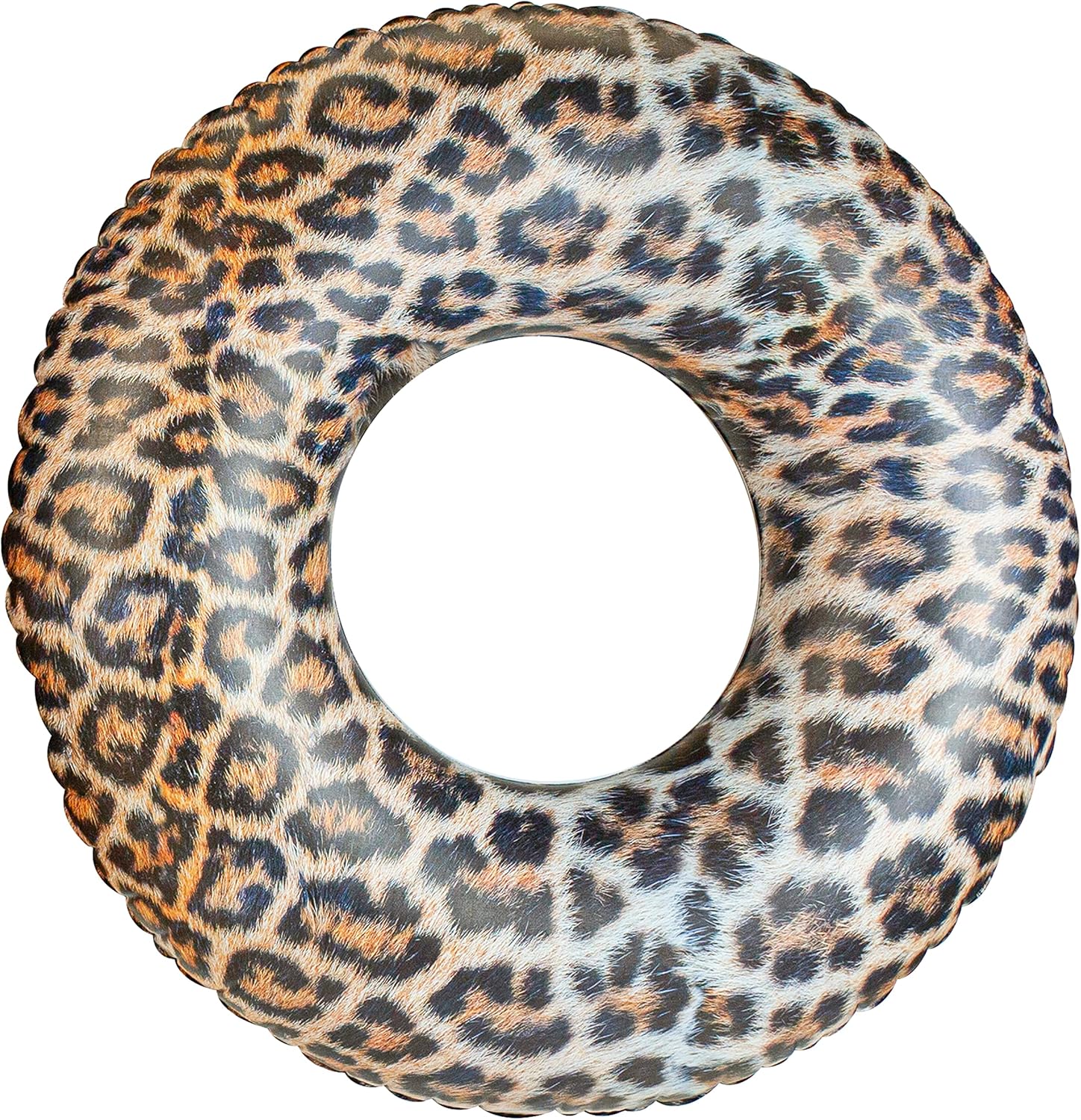 Poolcandy Safari Collection Leopard Print Jumbo 48" Pool Tube; High Resolution Photo RealPrint Technology