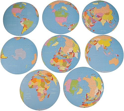 Fun Express Recortes de globo jumbo – Suministros escolares bíblicos para vacaciones VBS – Decoración – Actividades educativas y de aprendizaje para