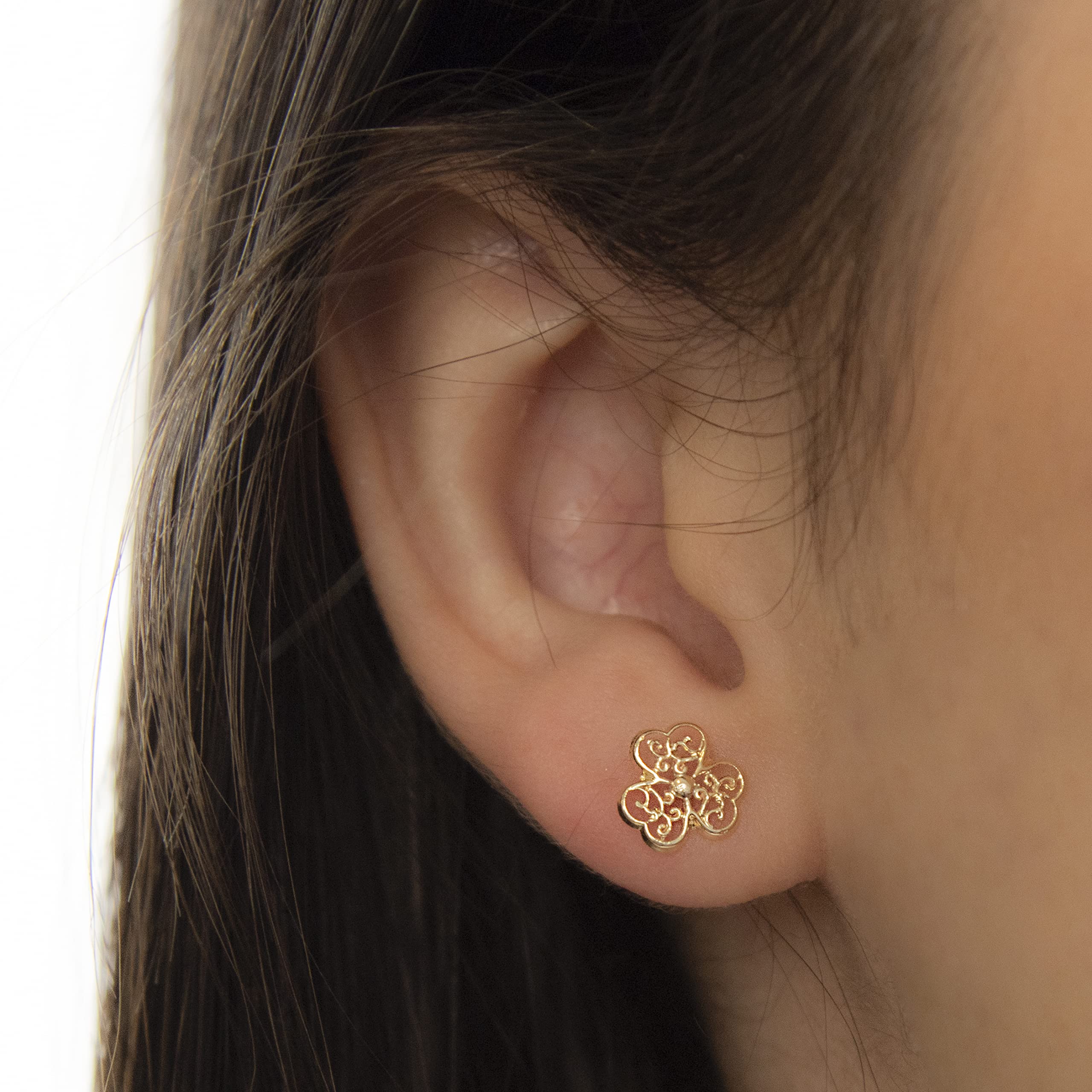 Pendientes de mujer con oro amarillo