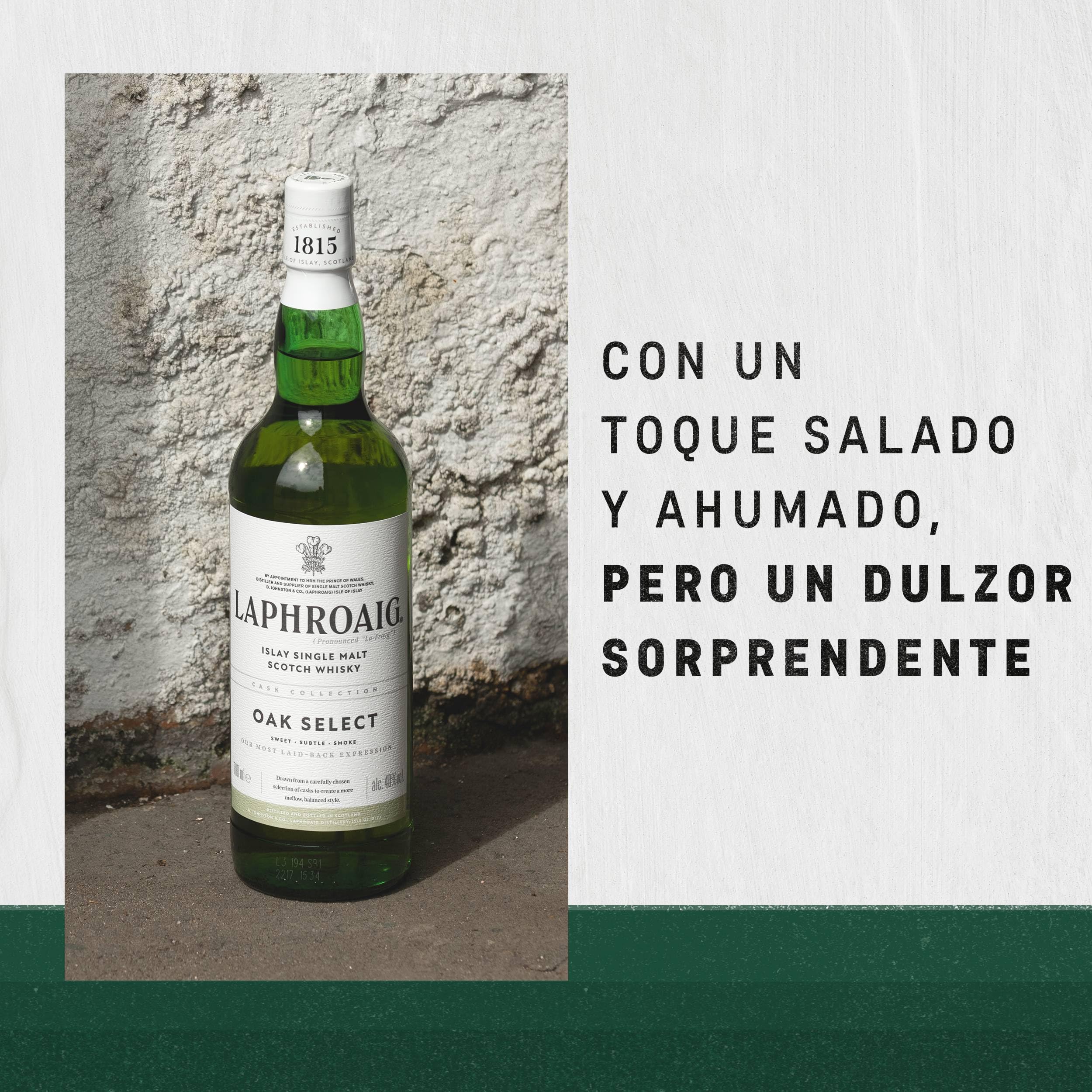 Laphroaig Oak Select Whisky Escocés Islay Single Malt 700ml