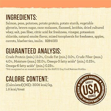 Merrick Lil Plates Grain Free Small Dog Treats, Natural Training Treats For Small Dogs, Small Salmon Recipe - 5 oz. Pouch