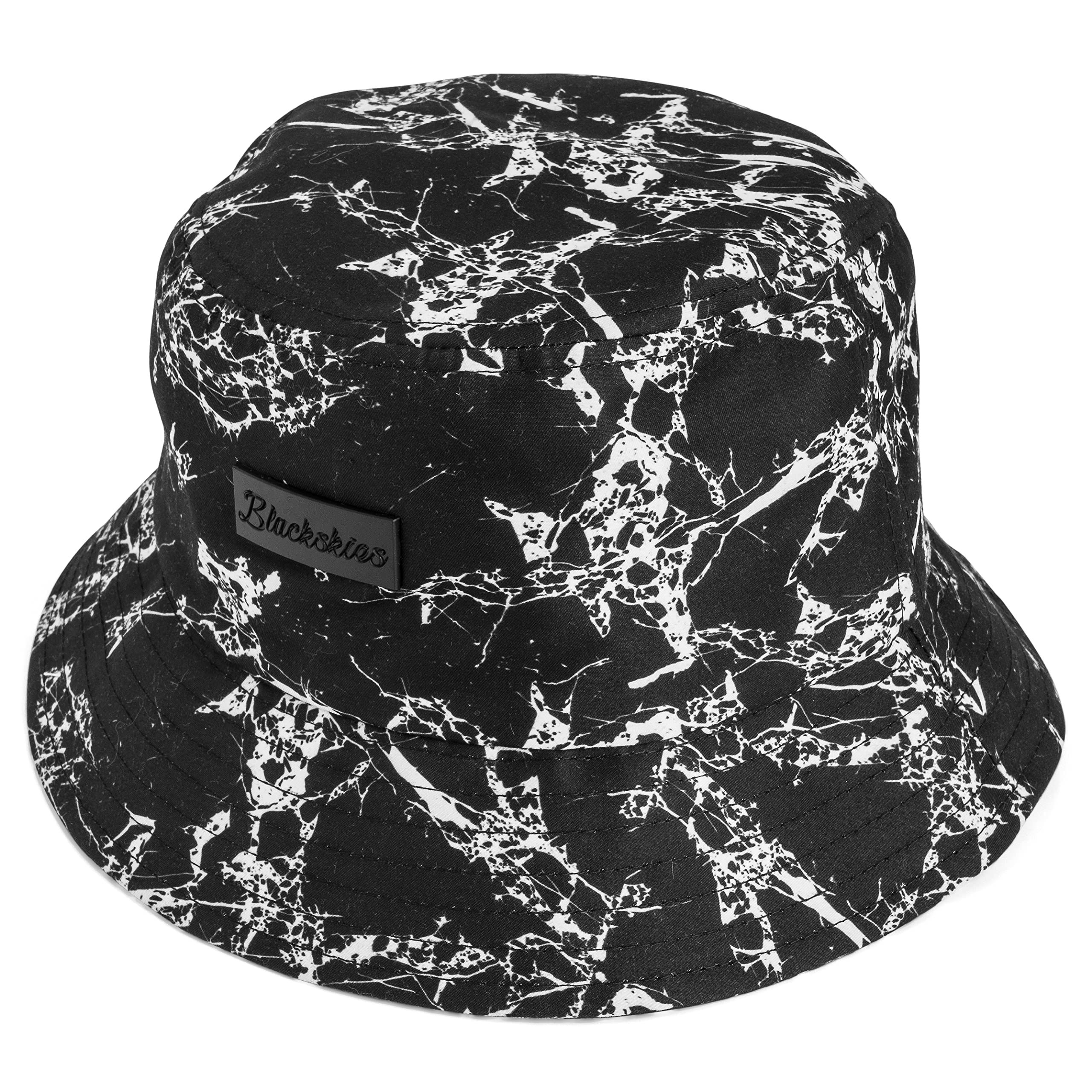 Blackskies Bucket Hat | Uomo Donna Cappello da Sole | Cappello da Pescatore con Motivo Floreale Estate Vacanze - Basecap Unisex Streetwear Outdoor Tempo Libero