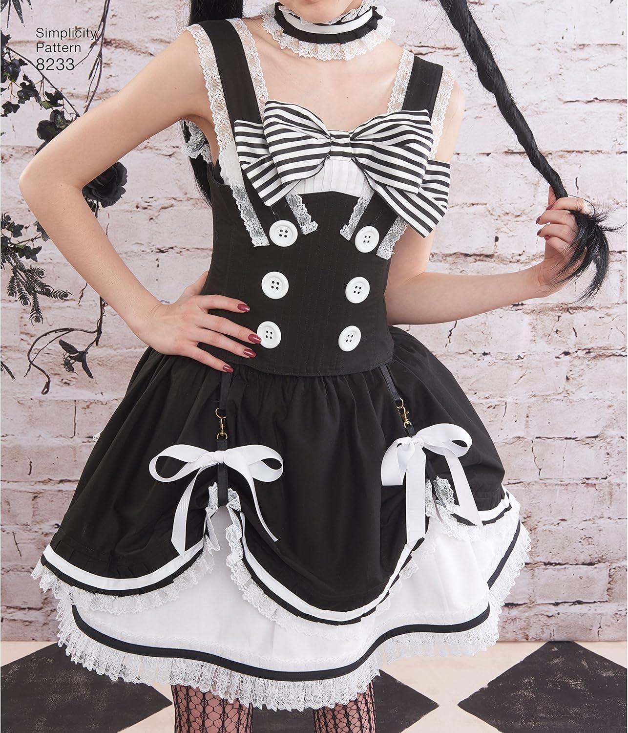 Simplicity 8233 Women's Anime Halloween and Cosplay Costume Dress Sewing Pattern, 2 Styles, Sizes 6-14