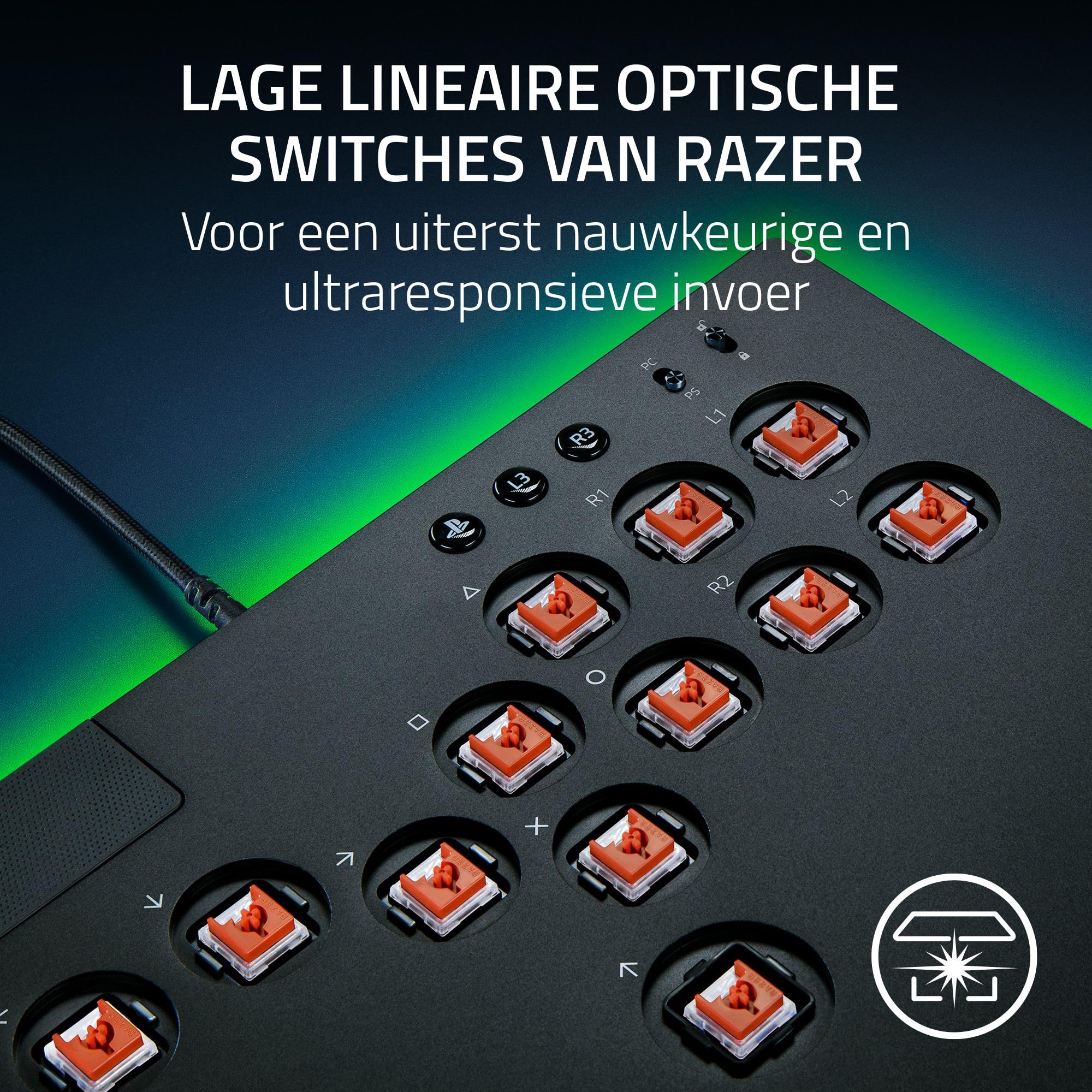 その他 razer kitsune Razer Kitsune - Optical Arcade Controller with Buttons for PS5 and