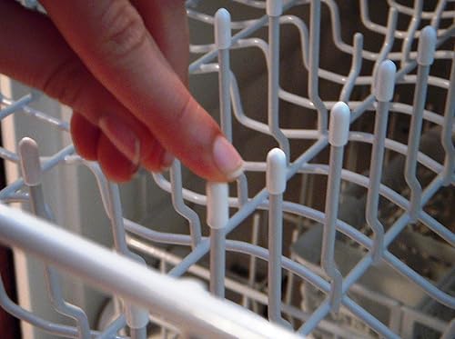 Miniatura 2 de 25 tapas universales de color blanco para lavaplatos con punta de pino, solo tienes que presionar para reparar.