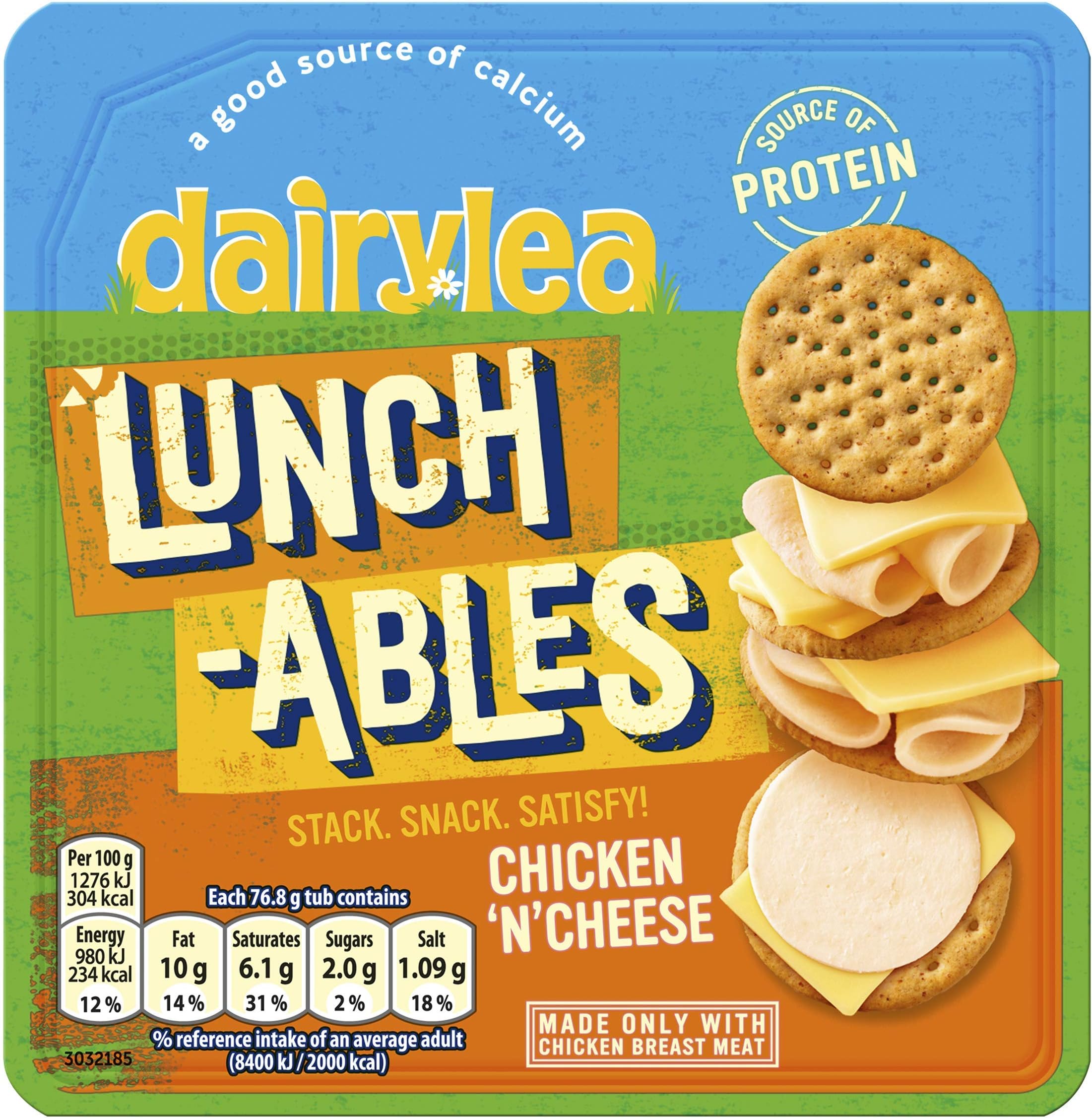 Dairylea Lunchables Chicken 'N' Cheese, 76.8g