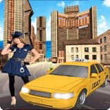 conductor taxi urgente medellin loco en coche en la carretera conductor del taxi 2016