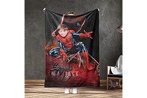 USA Made Personalized Spider Boy Baby Blanket
