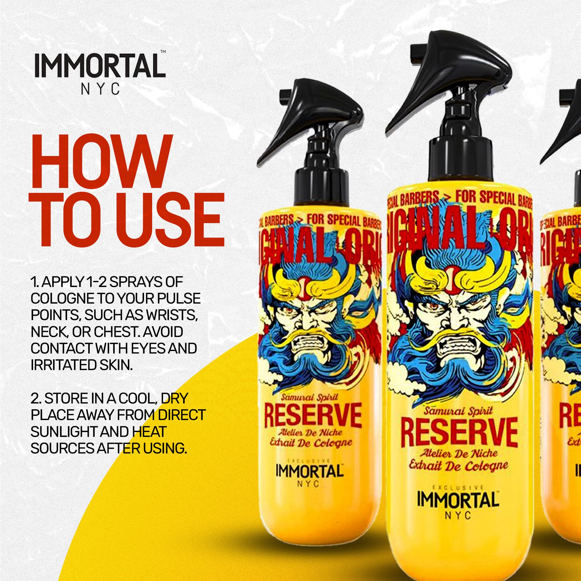 Amazon.com : Immortal NYC Reserve Samurai Spirit, After Shave For