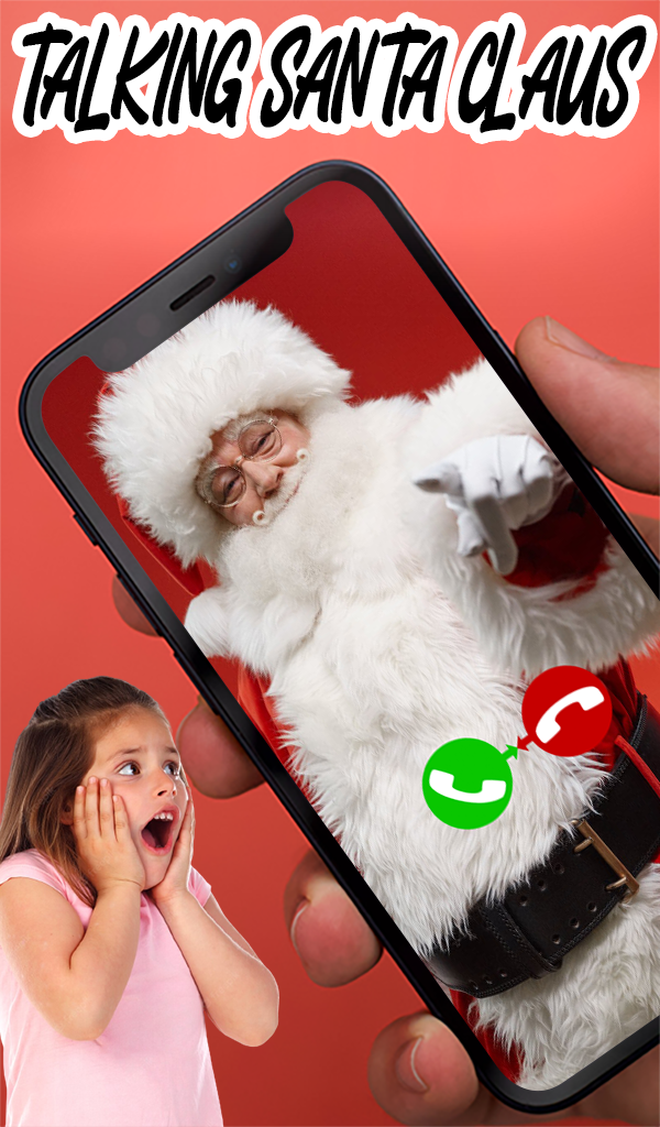 Talking Santa Claus Fake Video Call & Texting Simulator ID Gift