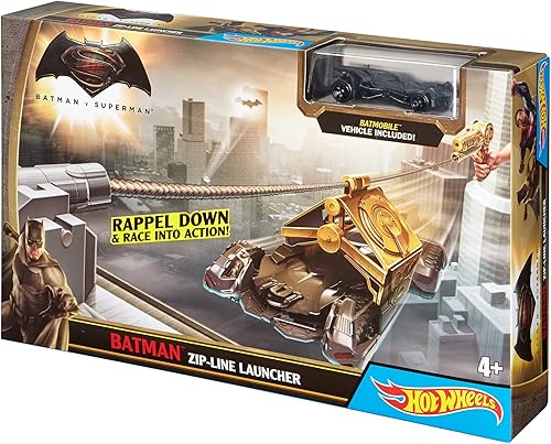 Miniatura 8 de Hot Wheels Batman v Superman Batman Zipline Launcher Trackset