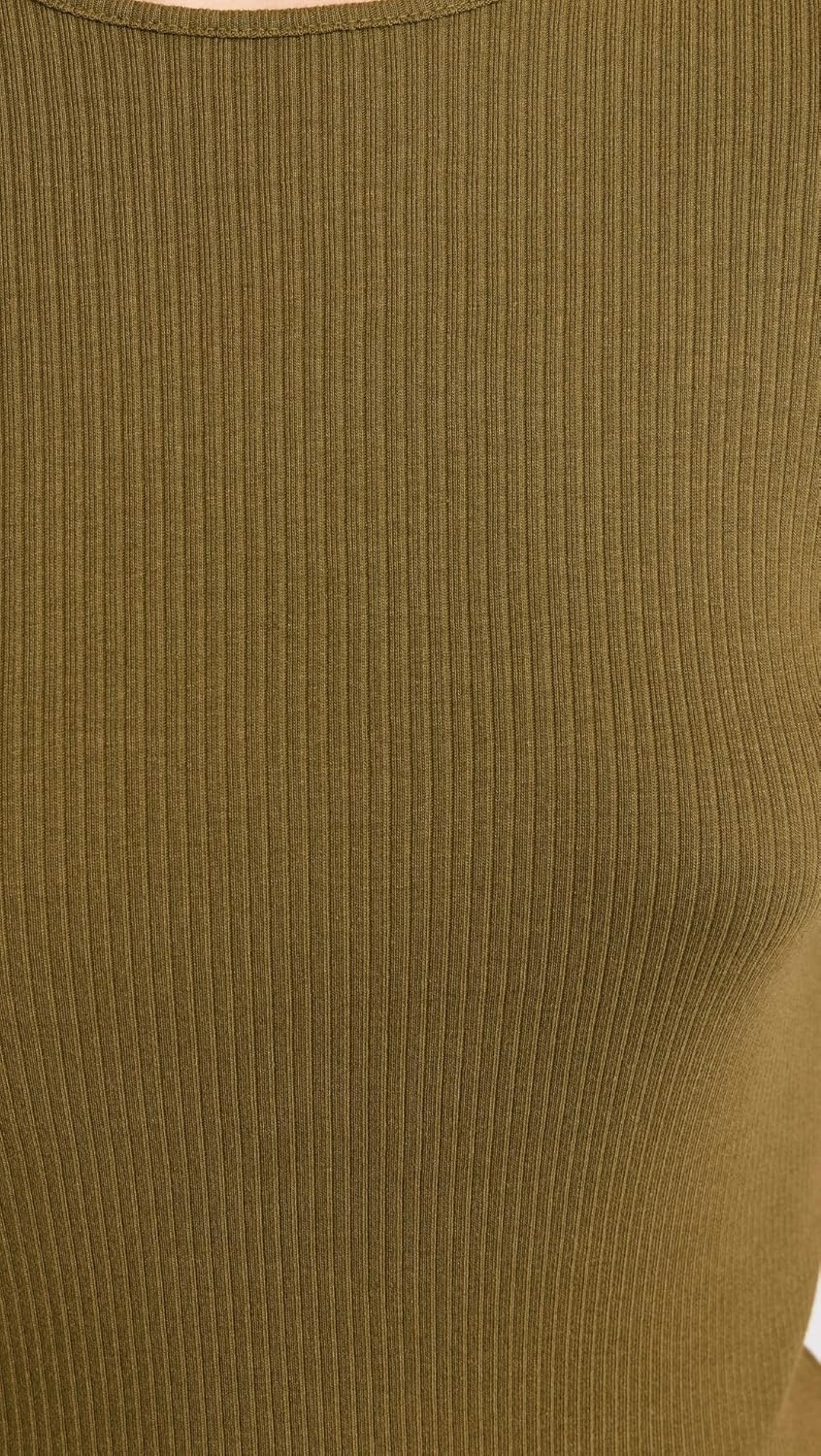 Vince Women's Rib Elbow Sleeve Crew Tee - Image 6