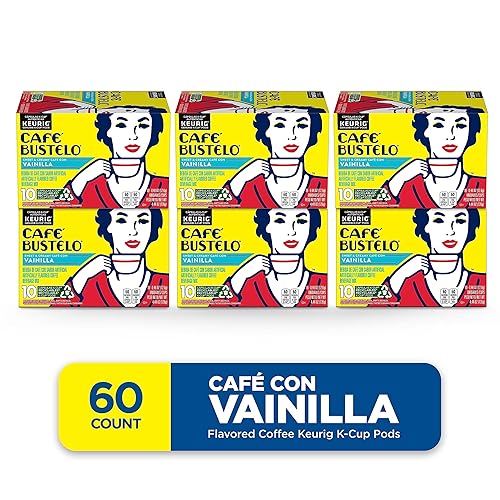 Miniatura 4 de Café Bustelo Café dulce y cremoso con sabor a Vainilla, 60 cápsulas Keurig K-Cup