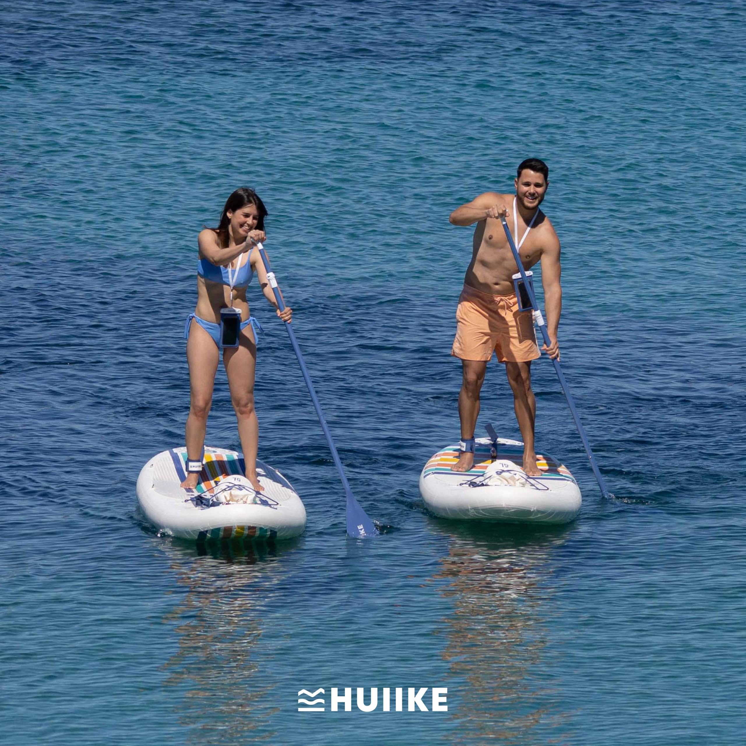 HUIIKE Tabla Paddle Surf Hinchable con Accesorios Incluidos, Remo, Quillas, Inflador. Stand Up Paddle Board Gran Estabilidad y Resistencia. 305 x 84 x 15 cm, Soporta hasta 130 kg