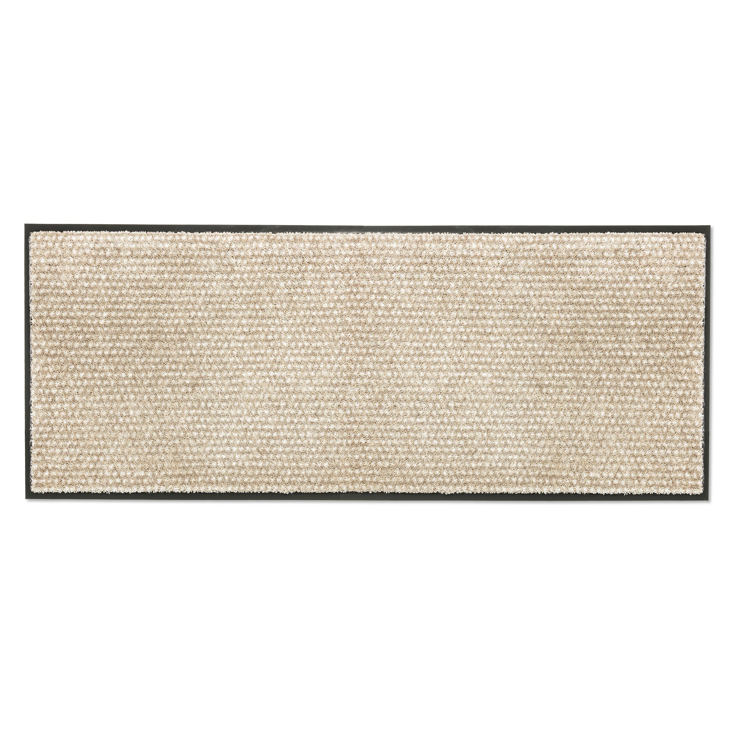 slijtvaste deurmat Miami - getufte deurmat 67x150 cm in antraciet-zwart - afwasbaar