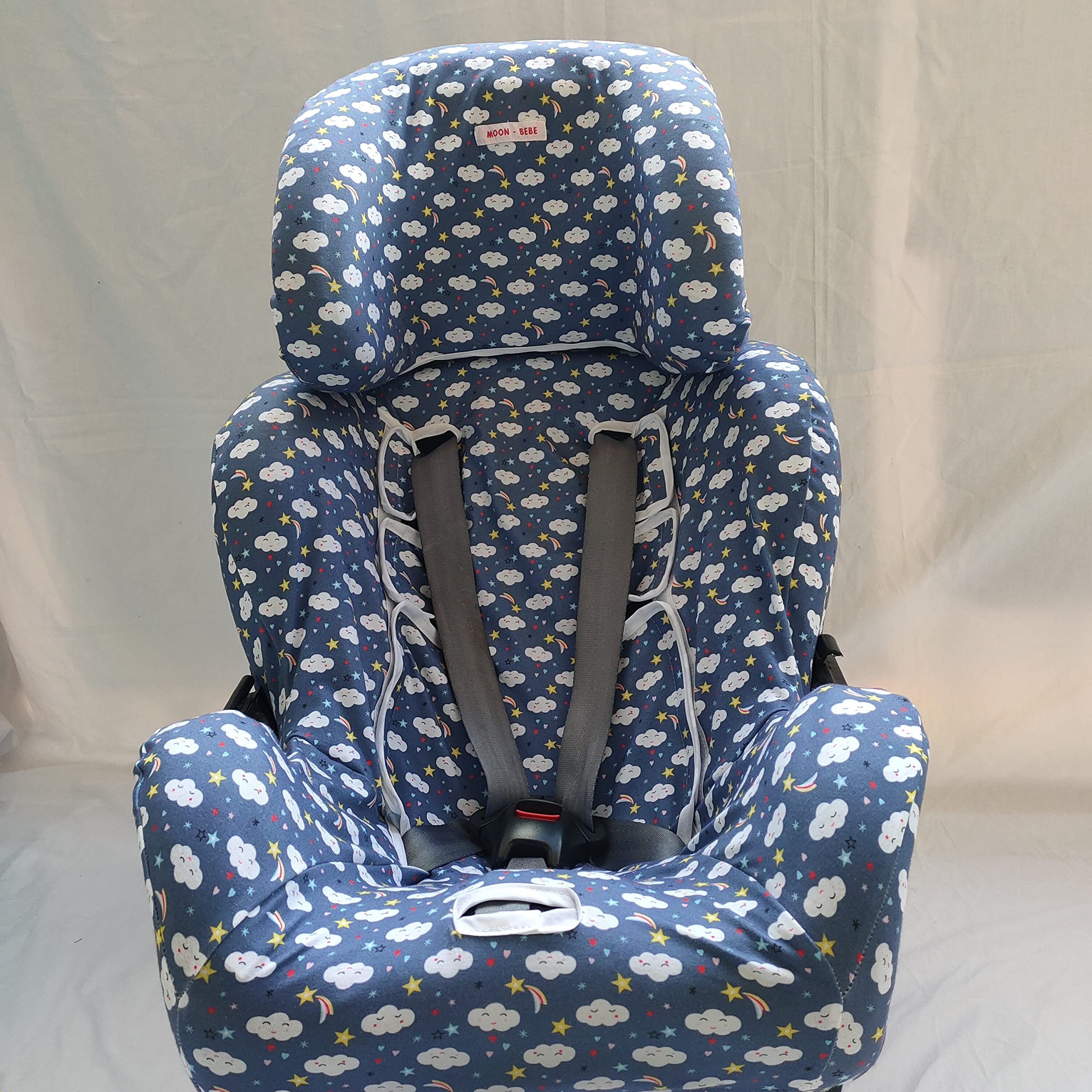 MOON-BEBE Funda para Silla de coche Klippan Kiss 2 Y KLIPPAN PLUS (Azul)
