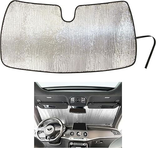 YelloPro - Parasol reflectante para parabrisas delantero para automóvil, reflectante, protección solar para Kia Stinger Sedan 2018, 2019, 2020,
