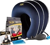Vista 1 de Dr Fix Cervical Neck Traction Device for Instant Neck Pain Relief at Home Elastic Band (Dark Blue, 12-17)
