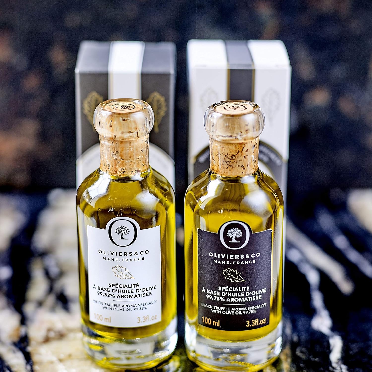 Oliviers & Co White Truffle Oil – Cold Pressed Extra Virgin Olive Oil with Rare White Truffle Extract | Made in Italy | Gourmet Holiday Gift for Chefs & Food Lovers | 3.3 fl oz (100 ml)