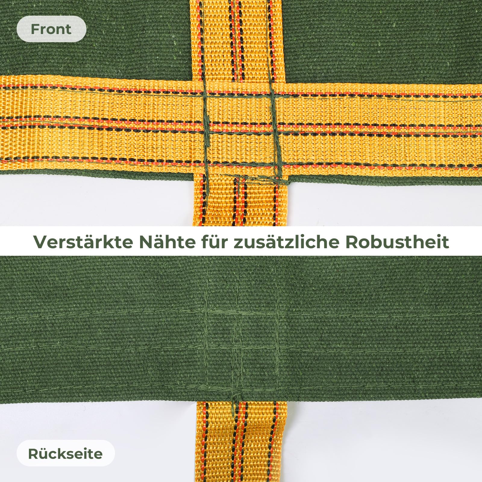 Hangendes Hebenetz, Leinwand Frachtnetz, Hängendes Net, Tragkraft 1 Tonnen | Lastenheber Netz mit verstärkten Griffen, für Baustoffe Waren Lieferung Entladung (100cm * 100cm)